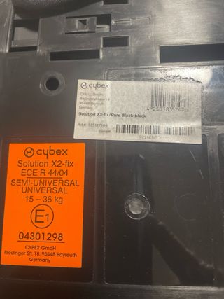 Silla coche Cybex Solution X2 Fix Negra