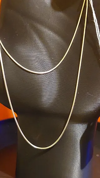 Cadena de Plata de Ley de 50cm