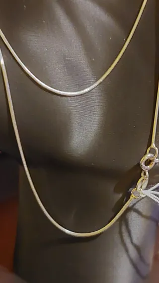 Cadena de Plata de Ley de 50cm