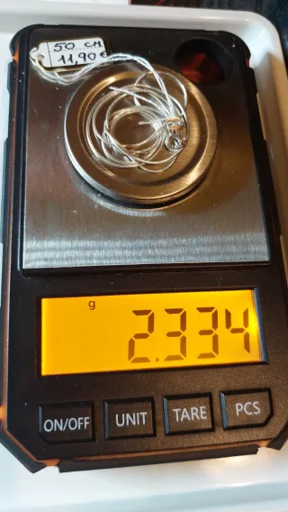 Cadena de Plata de Ley de 50cm