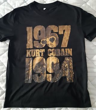 Camiseta Unisex "Kurt Cobain" Talla XXL