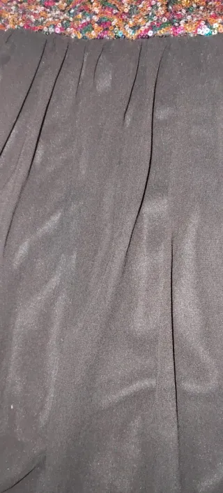 Vestido lentejuelas halter XS