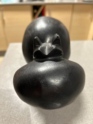 Figura Hipopótamo Madera Oscura