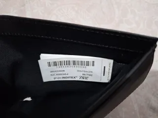 Cartera Zara Piel Vacuno Negra Nueva