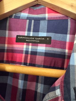 Camisa cuadros Purificacion Garcia Talla XL