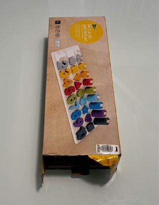 Abaco: Juego didáctico de madera: números y formas