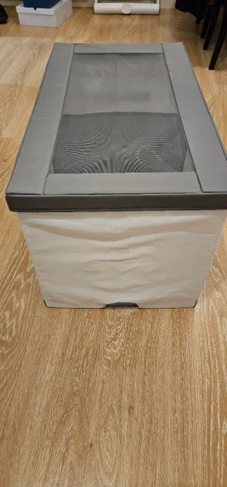 Caja Jattebjörn Ikea Blanca y Gris