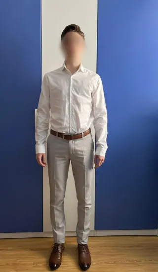 Traje de chaqueta gris