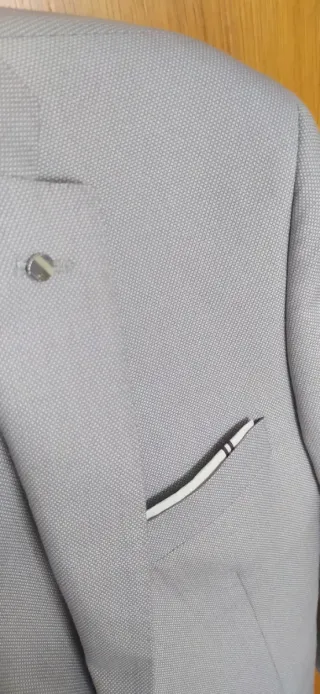 Traje de chaqueta gris