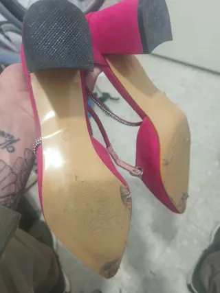 Tacchi rosa con strass