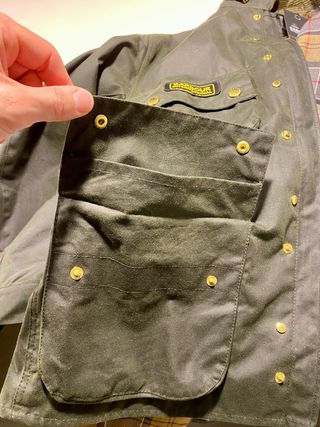 Chaqueta Barbour International A7 Moto Verde