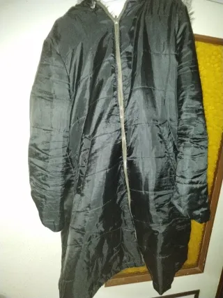 2X1 Abrigo reversible negro y verde militar