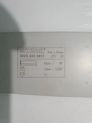 Espada Stihl 18" 45cm .325 74 eslabones