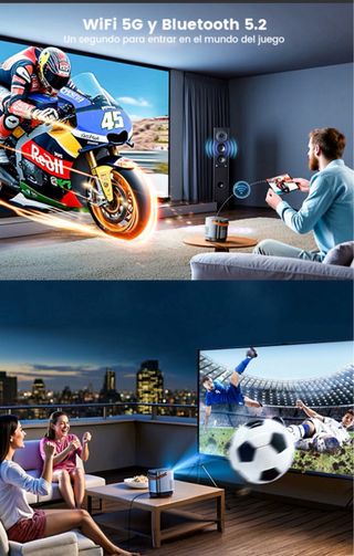 Proyector TOPTRO Portátil Diseño Premium