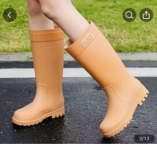 Botas de agua Kaarma Rain beige mujer