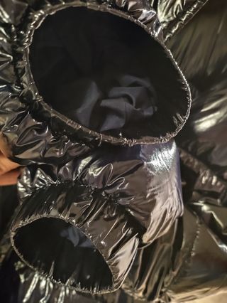 Cazadora brillante azul