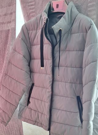 Anorak acolchado verde claro