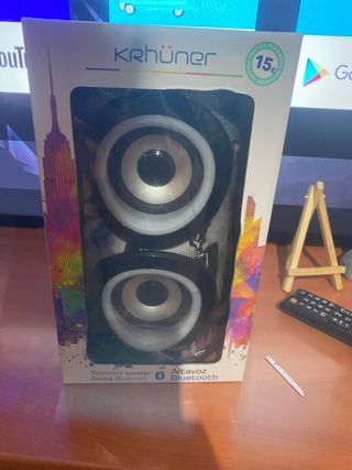 Altavoz Bluetooth KRHüNER Negro/Plata