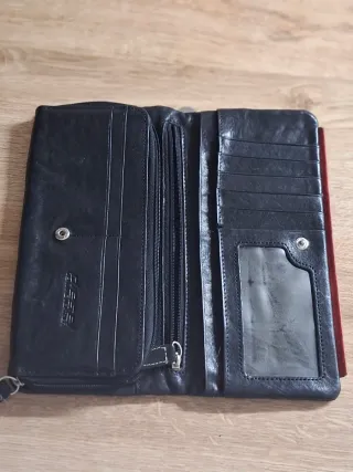 Portafoglio Diesel Nero e Rosso