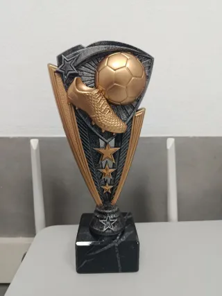 Trofeo Fútbol Dorado y Plateado