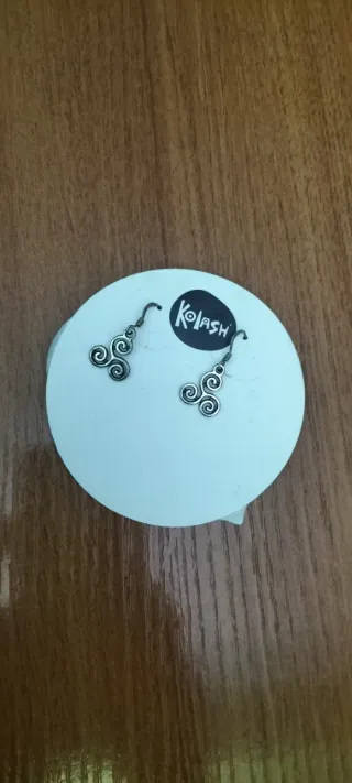 Pendientes Kolash Triskel Plata