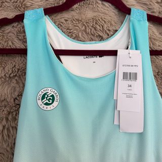 Lacoste Vestido de tenis Roland Garros Nuevo T 34