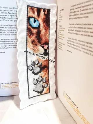 Segnalibro fatto a mano gatto