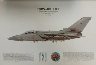 Litografia Aeronautica Militare Tornado ADV