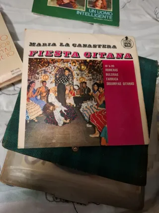 Discos Vinilo  Julio Iglesias,Nada, Fiesta gitana