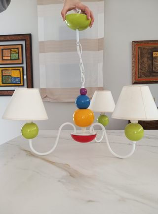 Lámpara infantil multicolor