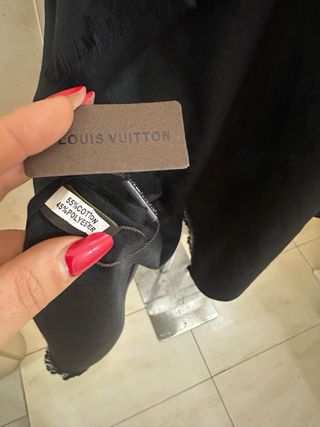 Foulard Louis Vuitton Donna Nero
