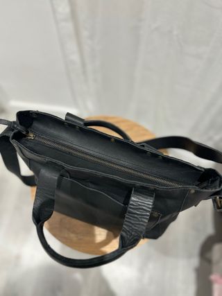 Bolso de Piel Biba Azul oscuro/Negro