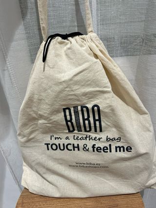 Bolso de Piel Biba Azul oscuro/Negro