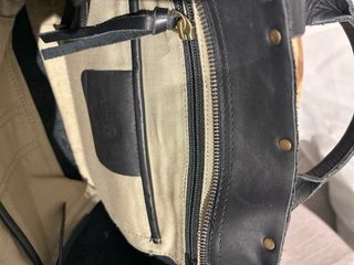 Bolso de Piel Biba Azul oscuro/Negro