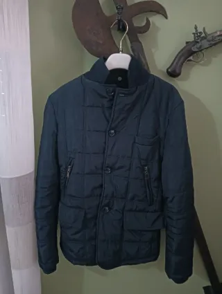 Giubbotto elegante uomo blu taglia S