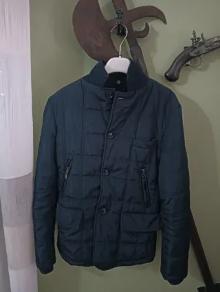 Giubbotto elegante uomo blu taglia S