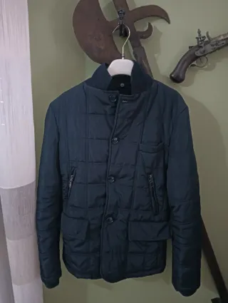 Giubbotto elegante uomo blu taglia S