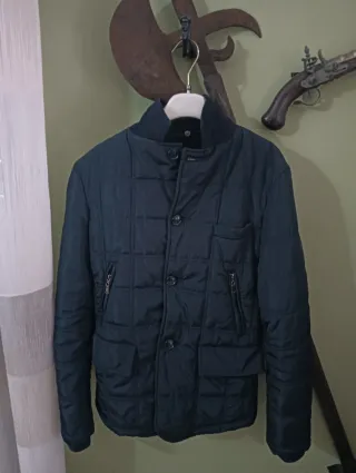 Giubbotto elegante uomo blu taglia S