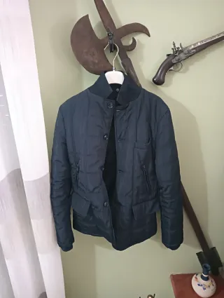 Giubbotto elegante uomo blu taglia S