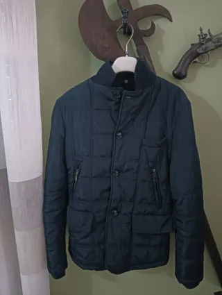 Giubbotto elegante uomo blu taglia S