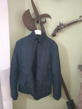 Giubbotto elegante uomo blu taglia S