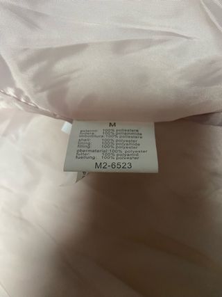 Chaleco acolchado rosa talla M