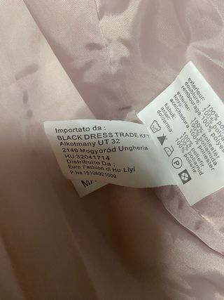 Chaleco acolchado rosa talla M