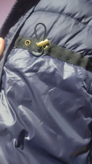 Chaqueta acolchada Zara azul marino mujer T. L