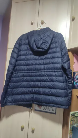 Chaqueta acolchada Zara azul marino mujer T. L