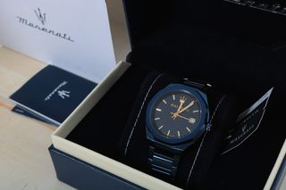 Reloj Maserati Stile Azul y Dorado