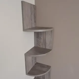 Mensola angolare in legno