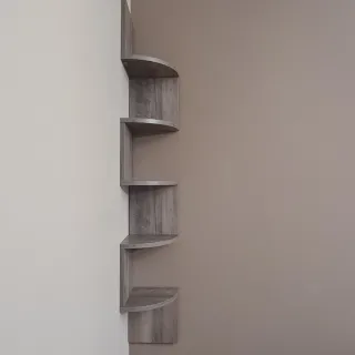 Mensola angolare in legno