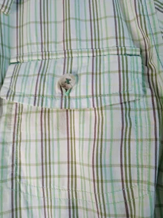 Camisa Columbia Mujer Verde y Blanca