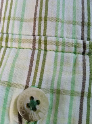 Camisa Columbia Mujer Verde y Blanca